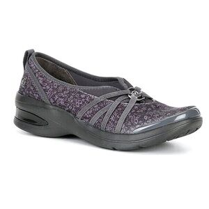 Bzees for Lifestride Women's Rosie Floral Washable Slip-On Shoes